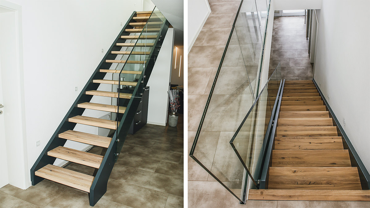 Moderne Holztreppen im Wohnbereich von ARTIS Treppen 