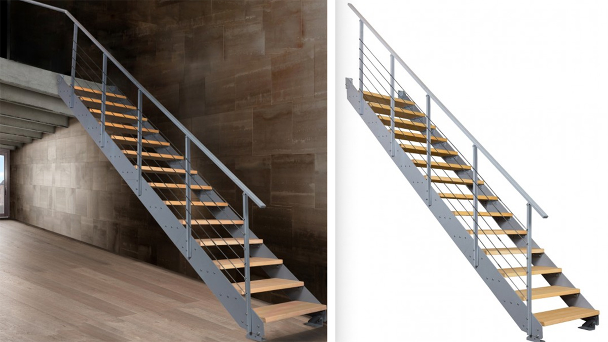 Metallwangentreppe - zeitlos schönes Design von StarWood - Ihr online SHOP für Treppen