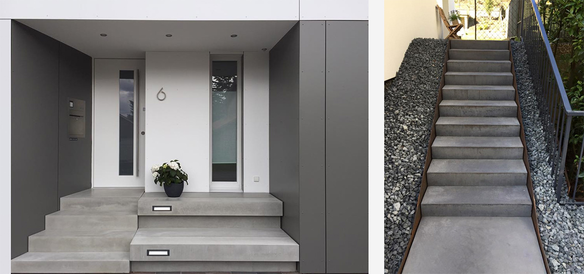 BETONT • Design aus Beton | PLZ 33790 Halle/Westf. | Außentreppe aus