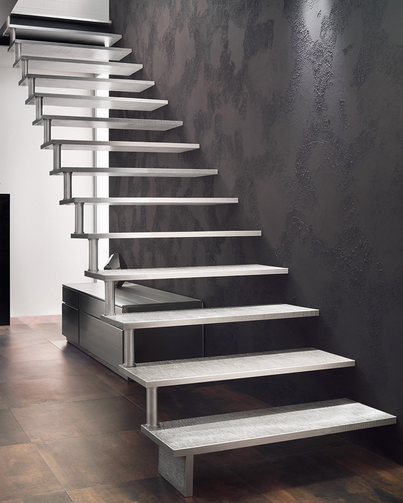 Designtreppe aus Aluminium - Puristische Gestaltung von Treppenmeister GmbH