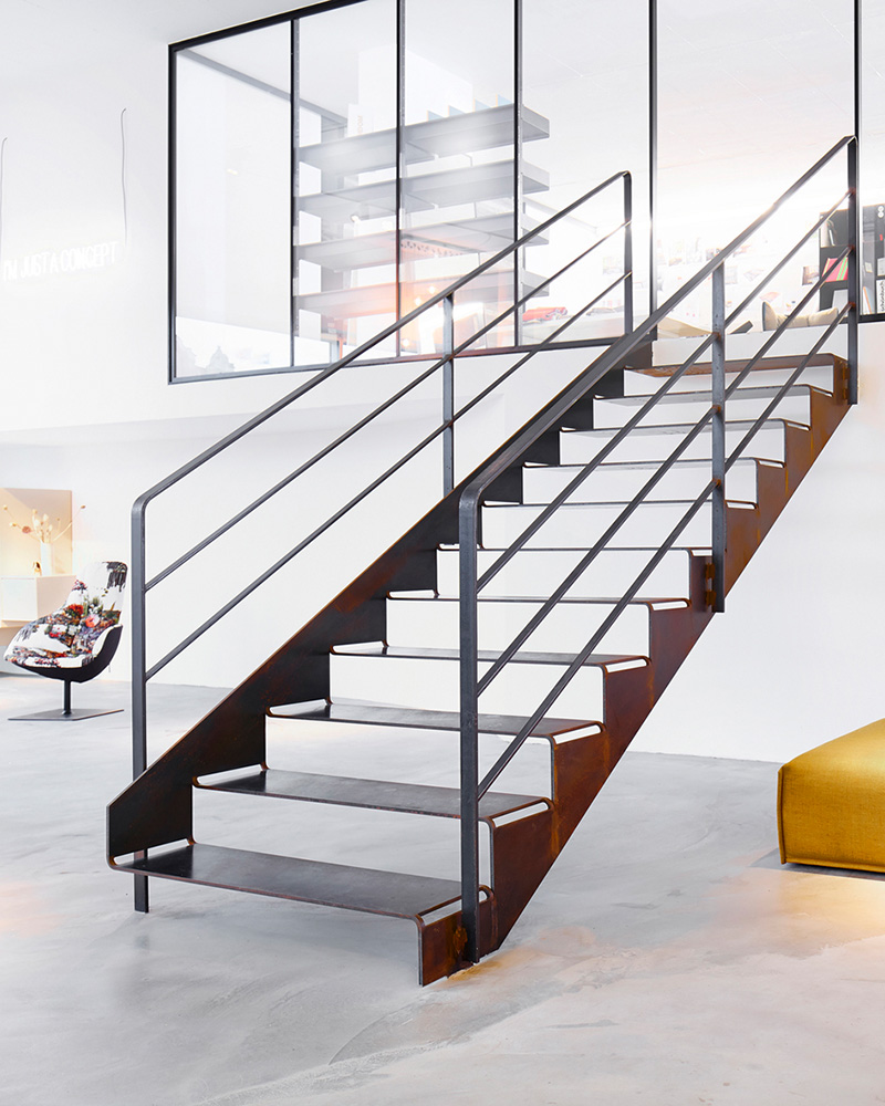 Moderne Design Treppe aus Stahl